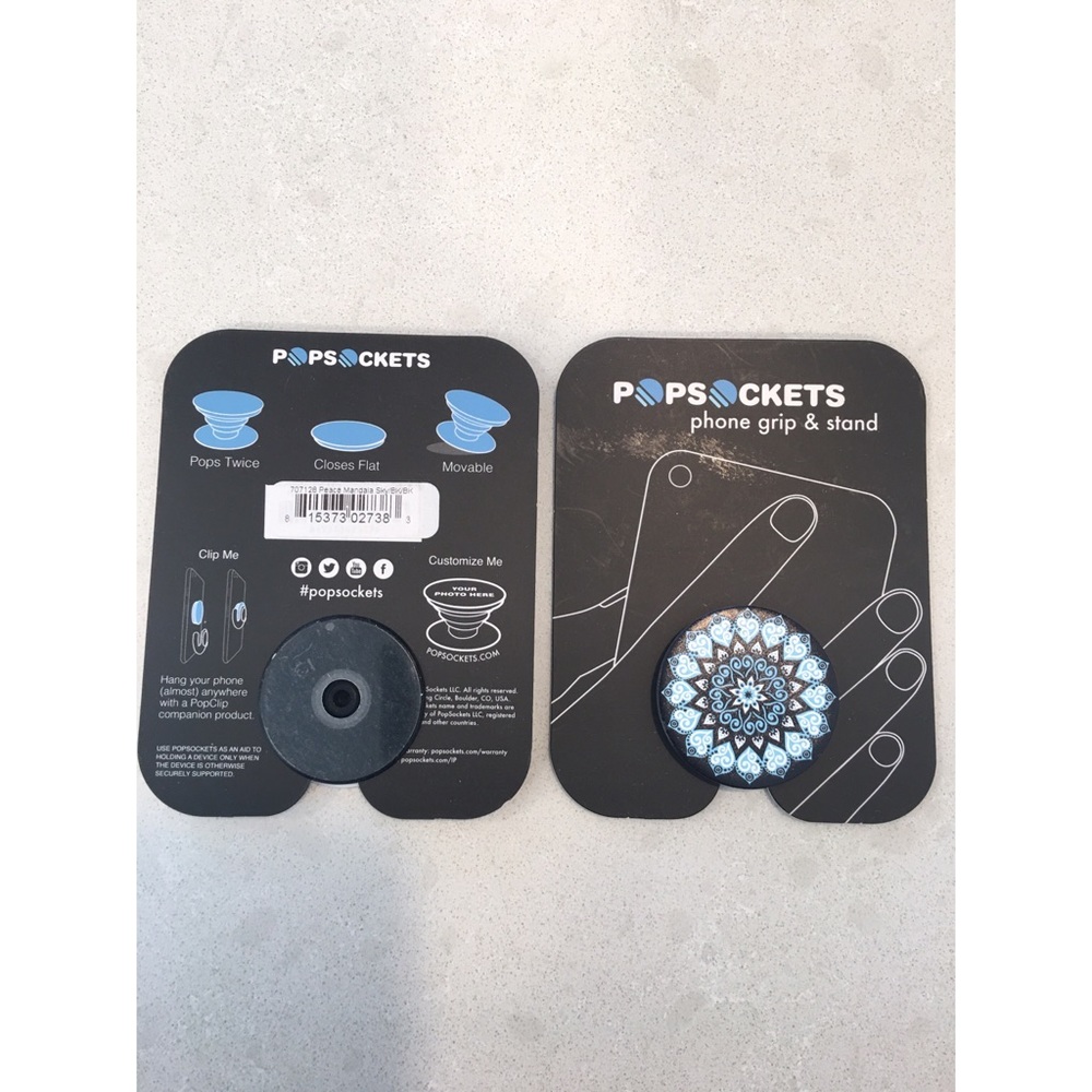 PopSockets Peace Mandala Sky PopSocket Blue